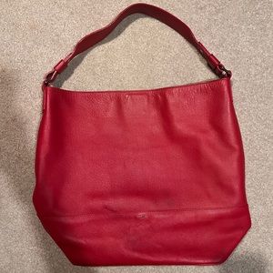 Shinola Purse, Large, Bright Red